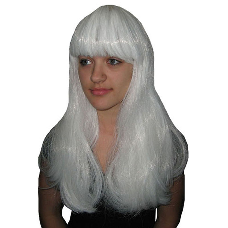 LW3032-Wickedly White Long Wig
