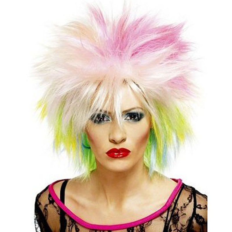 LW3044-80s Multi Colored Cutie Wig for Women