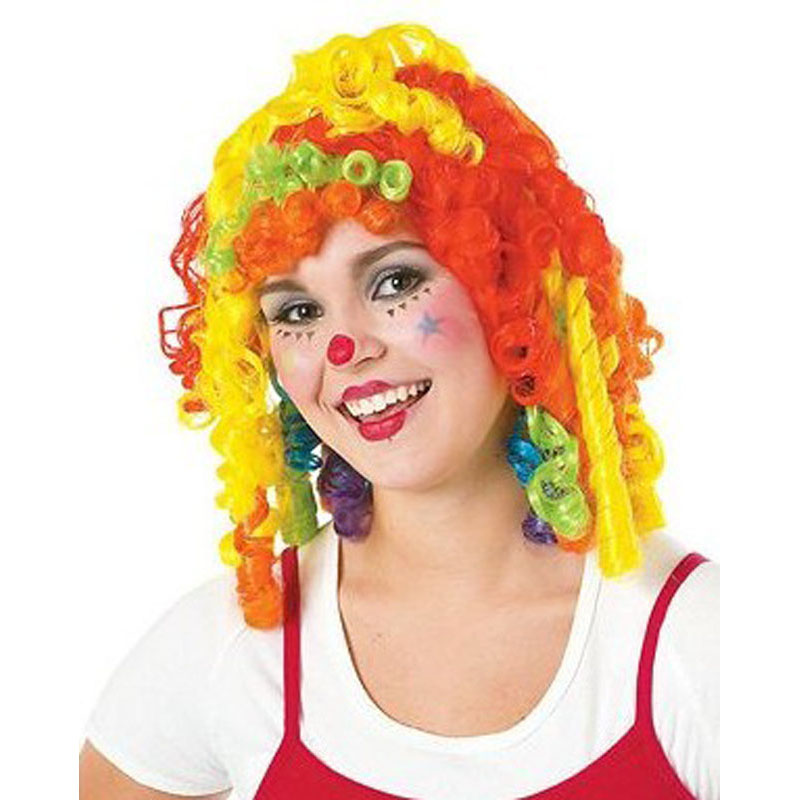 LW3101-cutie pie clown curls for adults