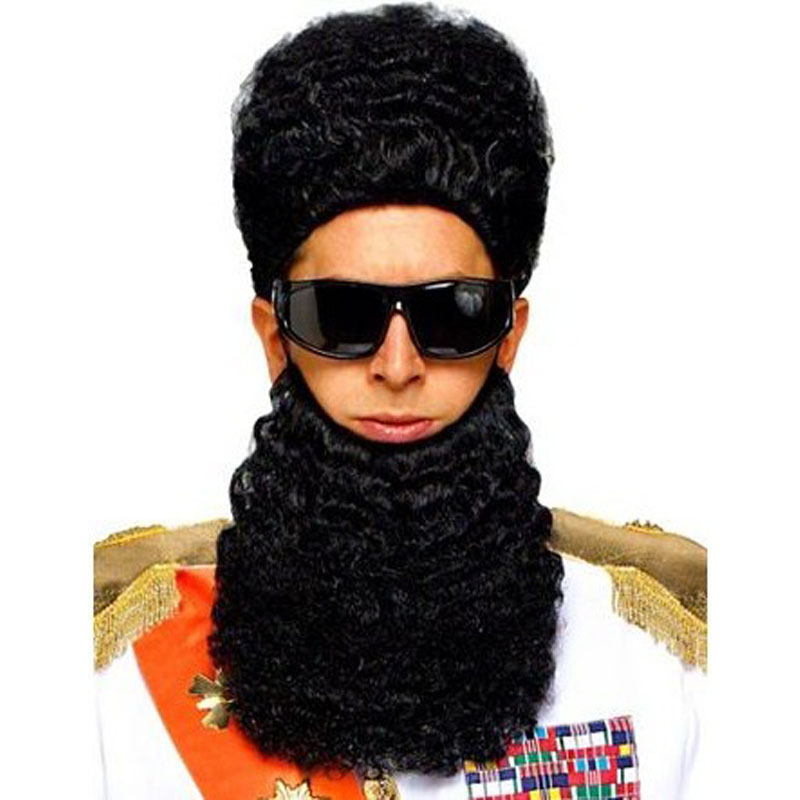 LW3060-Adult Dictator Beard and Afro Wig