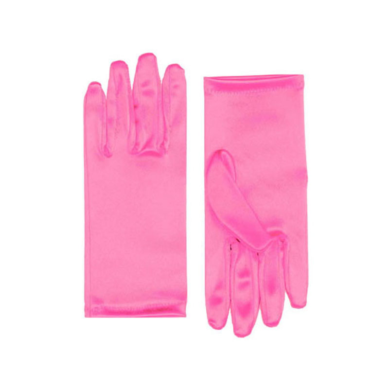 LG39001-9in Satin Gloves - Pink