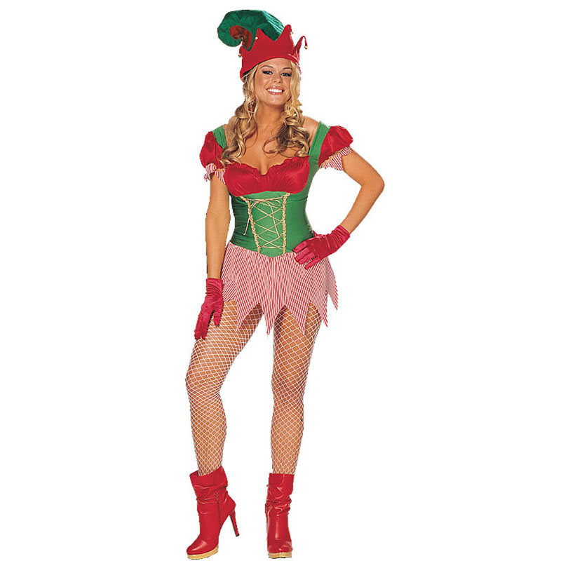 LX3044-Santa's Sexy Elf Costume