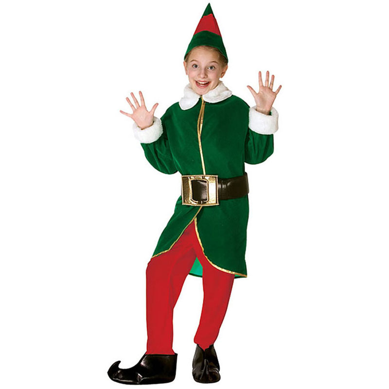LX3031-Red Elf Childrens Costume 7-10