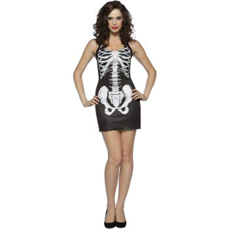 LAL069-bones tank dress Adult