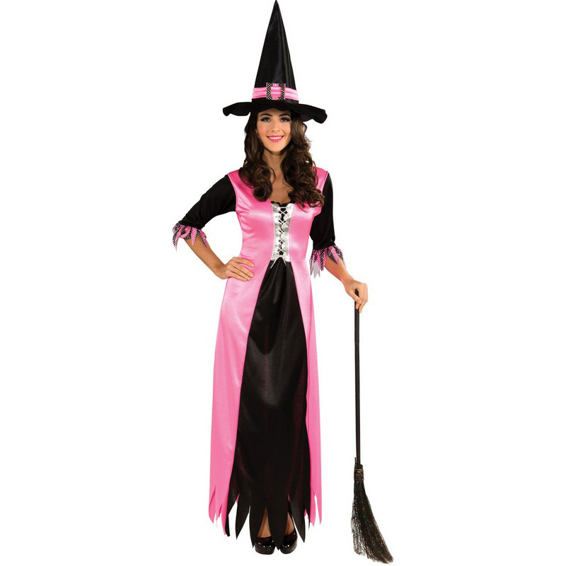 LAL974 Ladies Adult Pink Witch Costume