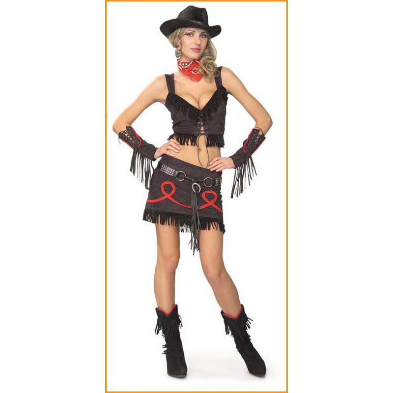 LAL1014 Sexy Costumes Adult Cowgirl Halloween Costumes