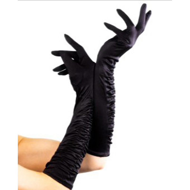 LG39051 Long Temptress Gloves Black