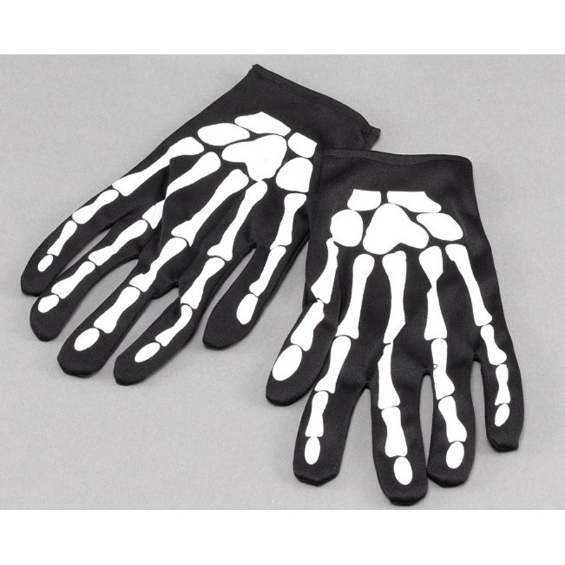 LG39055 Skeleton Halloween Fancy Dress Gloves