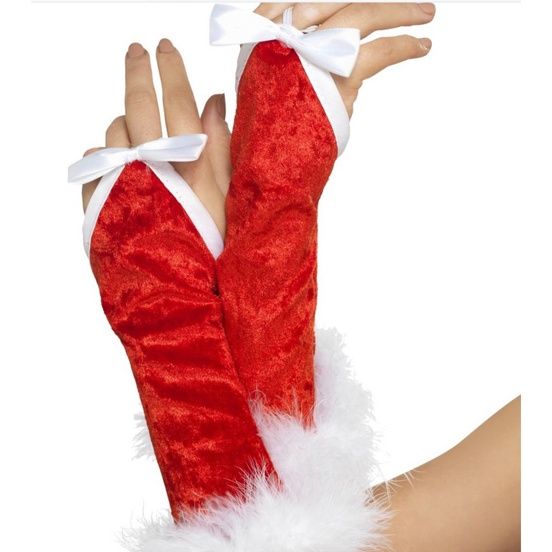 LG39060 Fingerless Santa Gloves