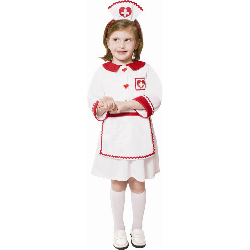 LT075 Premium Child Nurse Costume Dress Up Set