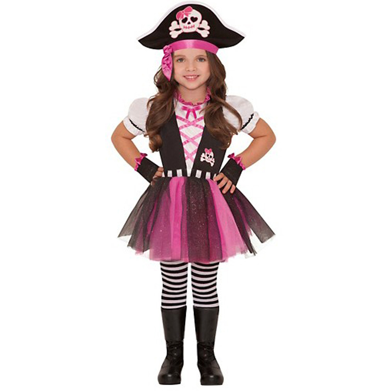 LT080 Toddler Girls Dazzling Pirate Costume