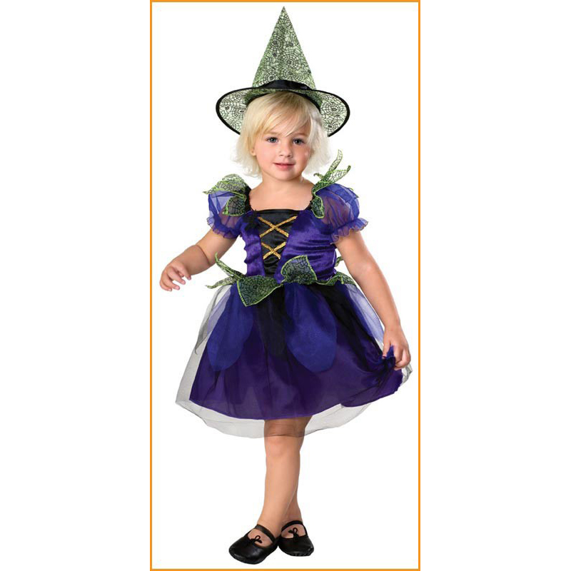 LT097 Witch Costumes Toddlers Spider Witch Halloween Costume