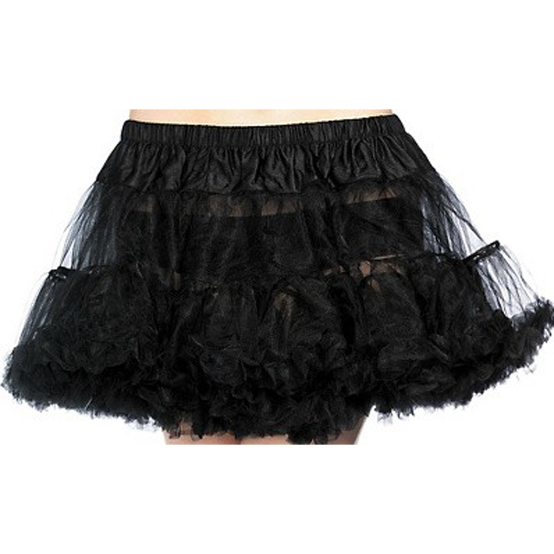 LAT006 Adult Black Crinoline Petticoat