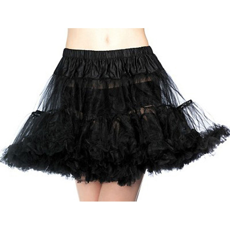 LAT012 Adult Black Tulle Petticoat