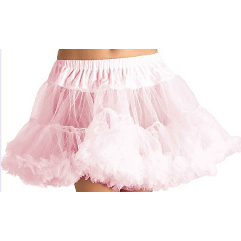 LAT019 Adult Light Pink Tulle Petticoat