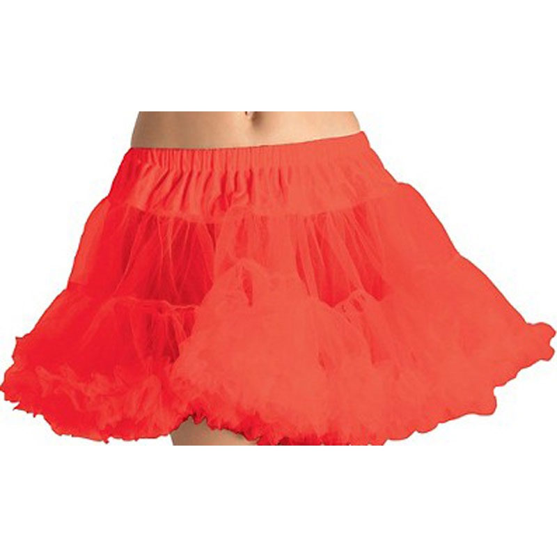 LAT024 Adult Red Crinoline Petticoat