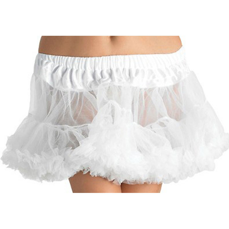 LAT039 Adult White Crinoline Petticoat