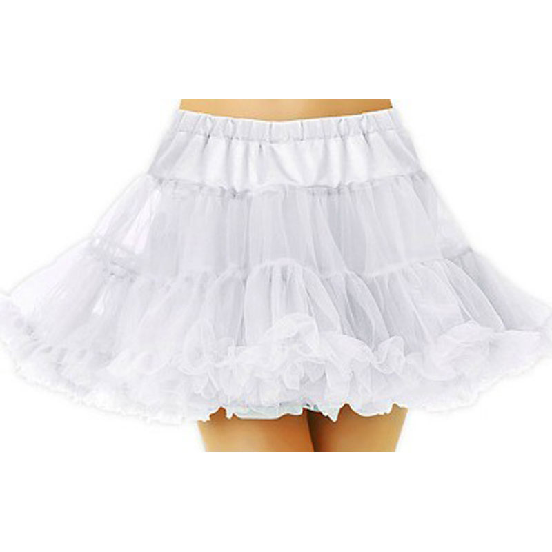 LAT043 Adult White Tulle Petticoat