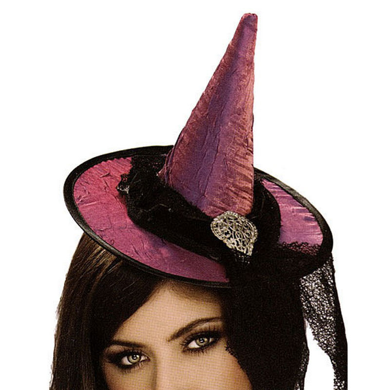 LH3126 Witch Hat Mini Hot Purple Witch's Hat