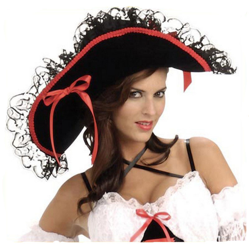 LH3131 Halloween Costume Hats Pirate Woman Hat