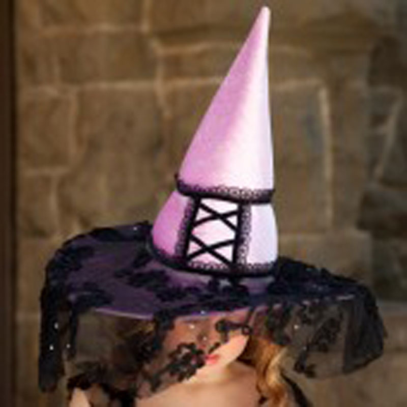 LH3133 lacy witch child hat