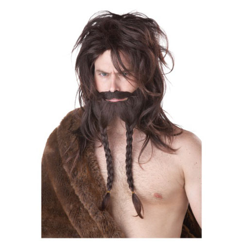 LW4185 brown-viking-wig-beard-and-mustache