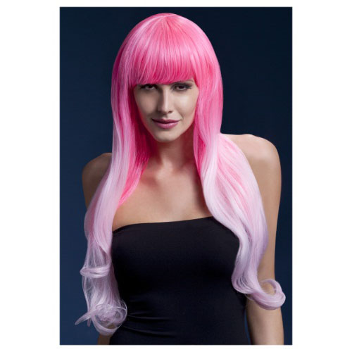 LW4252 Fever-Emily-Pink-Two-Tone-Wig