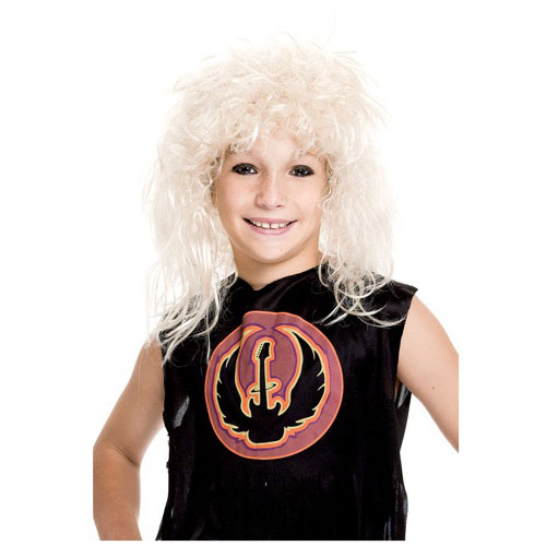 LW4283 kids-80s-rockstar-wig