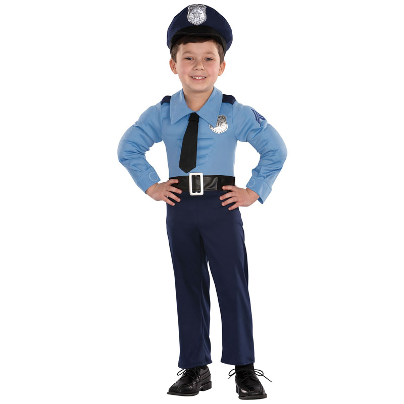 LKB6097 Muscle Chest Police Costume
