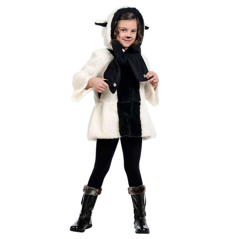 LKG6247 Sheep Children's Coat With Scarf